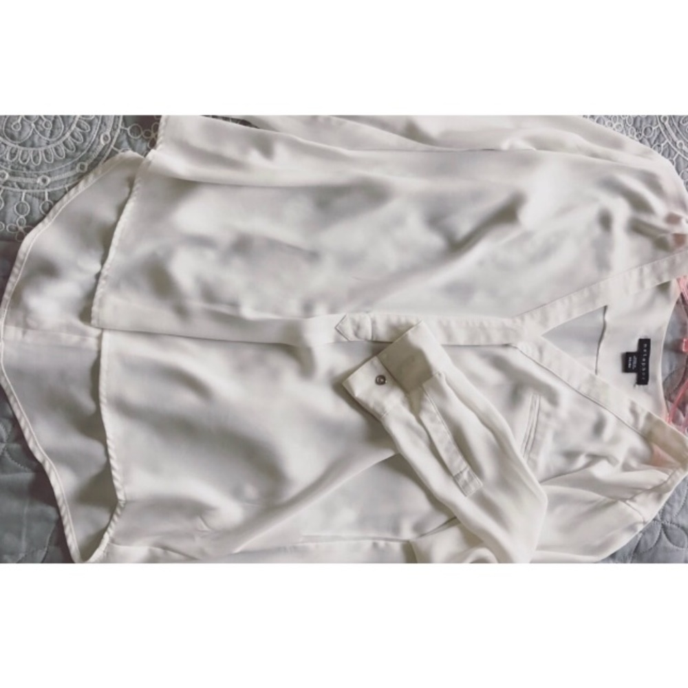 Ivory  button up blouse